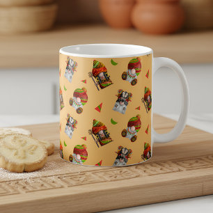 Afrikanska Gnomes Mönster Kaffemugg