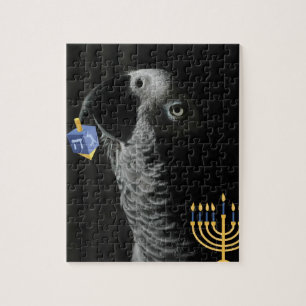 Afrikanska grå färg Hanukkah för Kongofloden Pussel