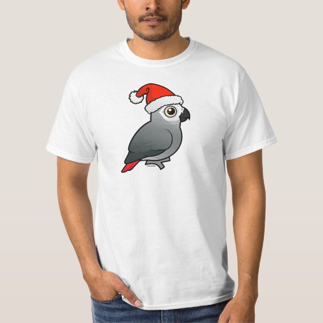 Afrikanska grå färg Santa T-shirt (Framsida)