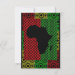 Afrikanska hälsningar tack kort