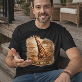Afrikanska höjder Giraff | Afrikansk vildmarksstol T Shirt