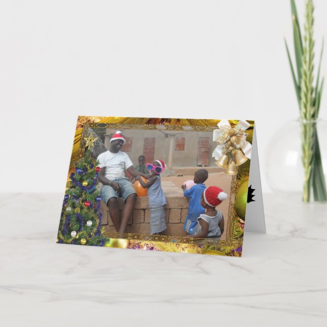 Afrikanska julkort helgkort (Framsida)