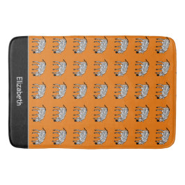 Afrikanska, kenyanska Cute Zebröderna Mönster Badrumsmatta