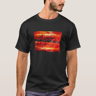 Afrikanska krigare förbereder sig för strid Konst T Shirt