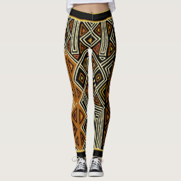 Afrikanska Kuba-designer Leggings