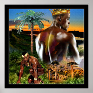 Afrikanska Kung Poster