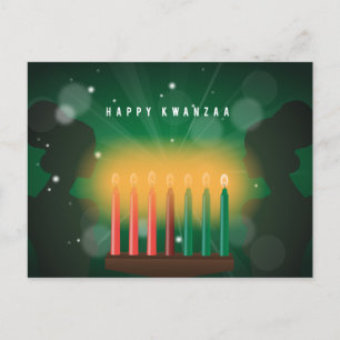 afrikanska kvinnor glädjer sig åt kwanzaa helg vykort