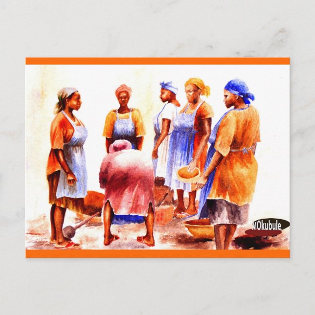 Afrikanska kvinnor i dag 127 2012 vykort (Framsida)