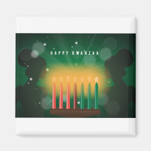 afrikanska kvinnor lycklig kwanzaa magnet