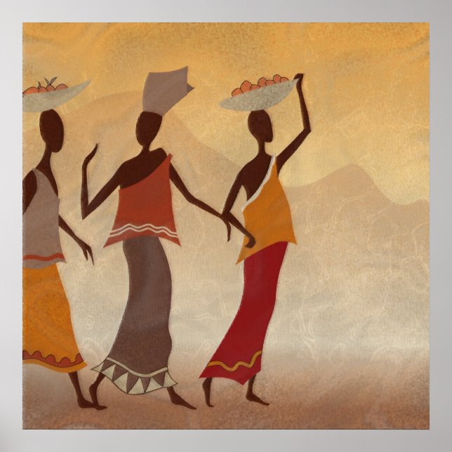 Afrikanska kvinnor poster (Framsidan)