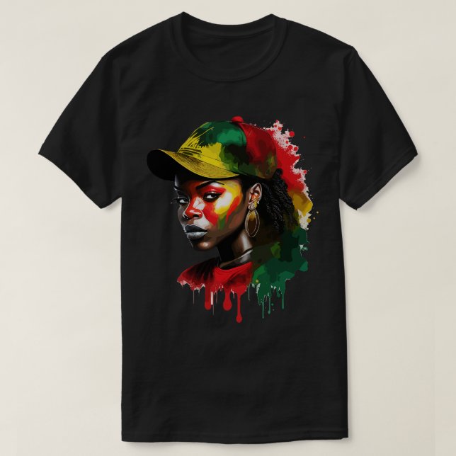 Afrikanska kvinnor t shirt (Design framsida)