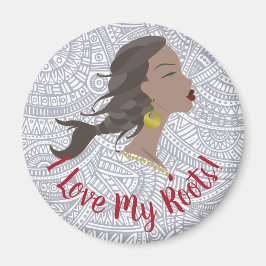 Afrikanska kylskåp Struktur Magnet