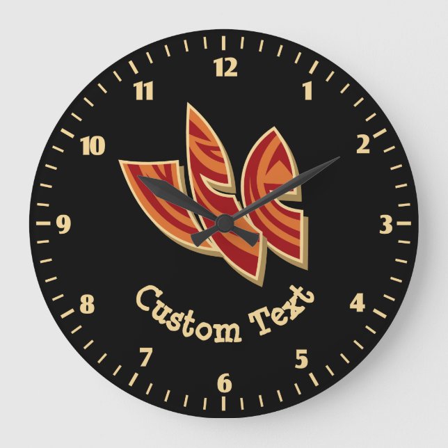 Afrikanska masker stor klocka (Framsida)