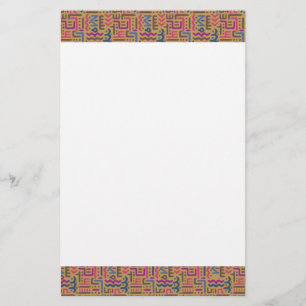Afrikanska Mönster Brevpapper