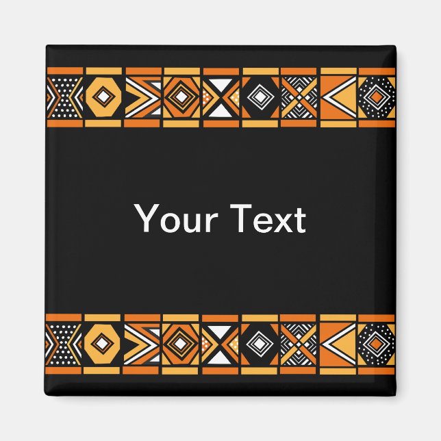 Afrikanska mönster magnet (Framsidan)