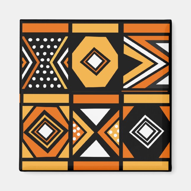 Afrikanska mönster magnet (Framsidan)