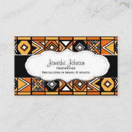 Afrikanska mönstervisitkortar visitkort