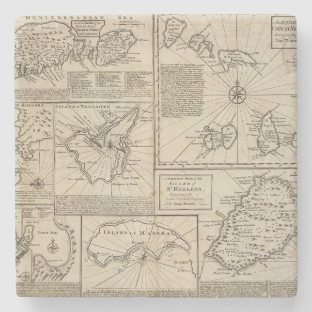 Afrikanska öar stenunderlägg (Framsidan)