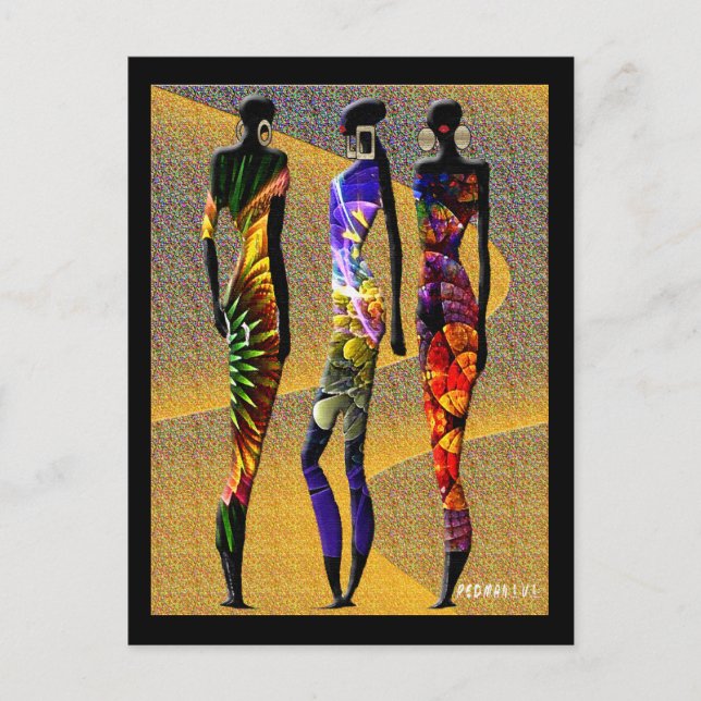 Afrikanska ökenblommor vykort (Framsida)