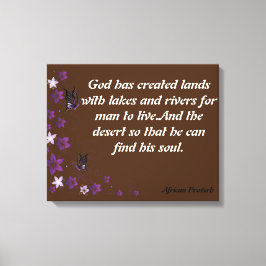 Afrikanska ordspråk canvastryck