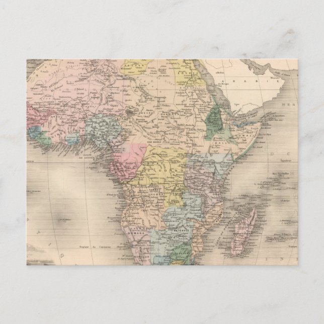 Afrikanska Politik Vykort (Framsida)