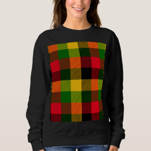 Afrikanska Rasta Reggae Färger Karo Mönster Design T Shirt
