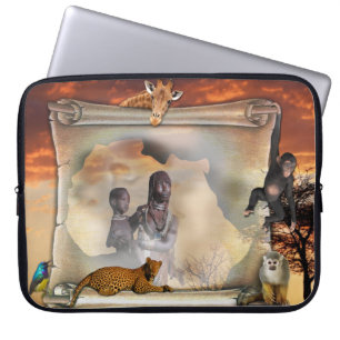 Afrikanska resor laptop fodral