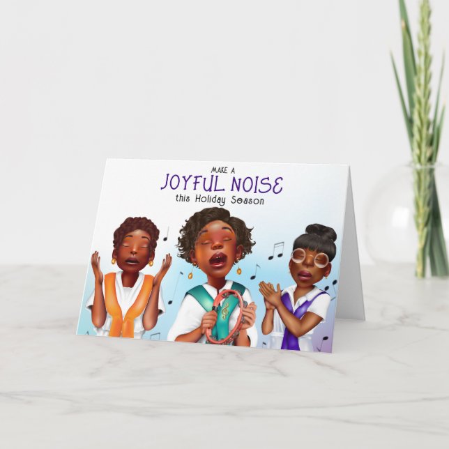 Afrikanska sångerska Helgdag Kort (Framsida)