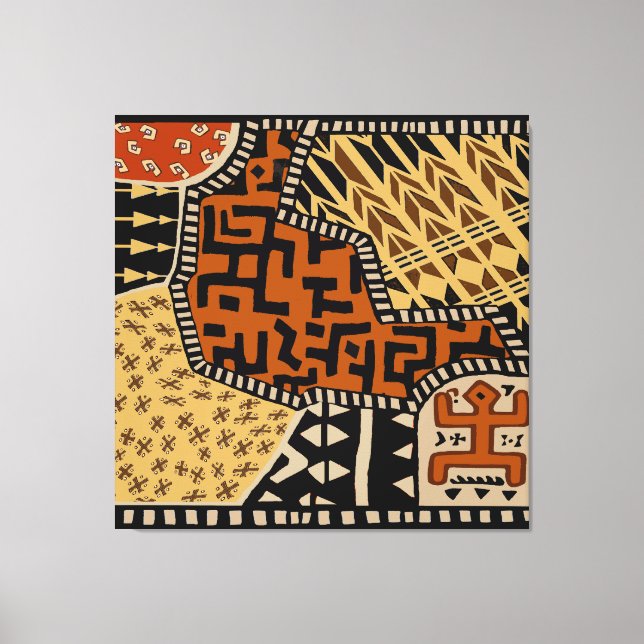 Afrikanska schaman jordandar canvastryck (Framsida)