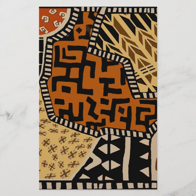Afrikanska Shaman Jordens andar Brevpapper (Framsida)