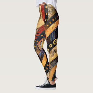 Afrikanska stam-mönstrade leggings