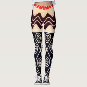 Afrikanska Stamrelaterade Galna Aeroba Leggings