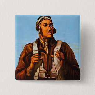 Afrikanska "svarta" amerikanska militära Aviators Knapp