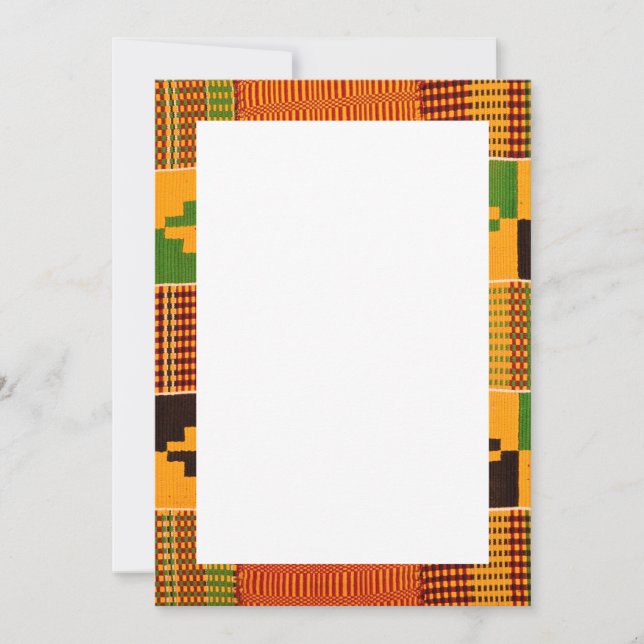 Afrikanska tryckta inbjudningar & annonseringar (Framsida)