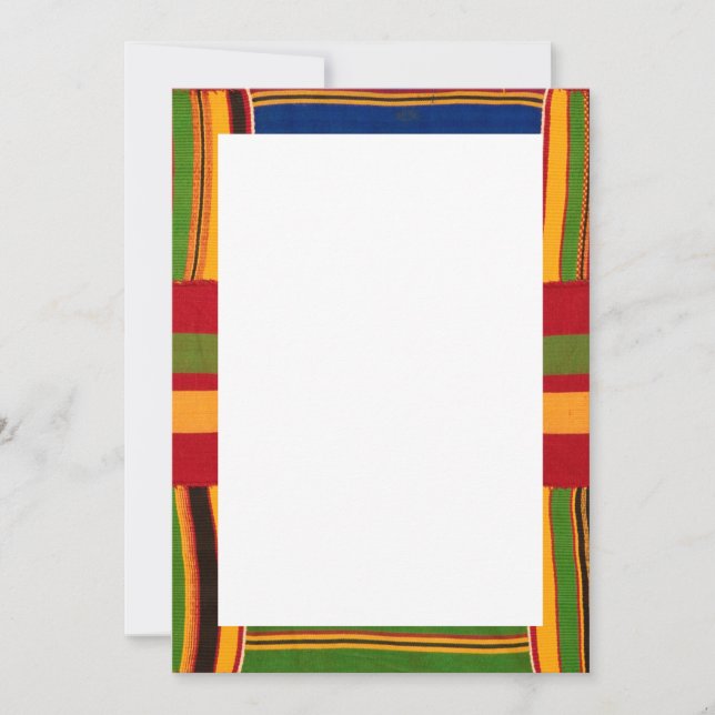 Afrikanska tryckta inbjudningar & meddelanden (Framsida)