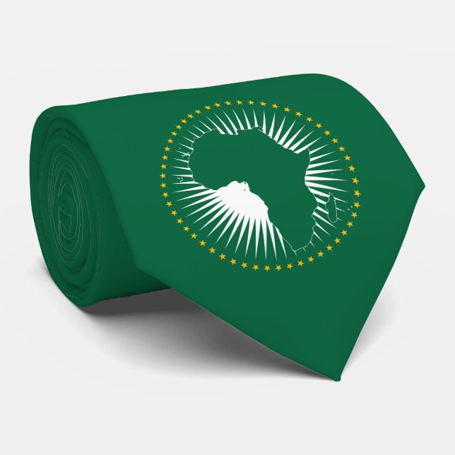 Afrikanska unionens Flagga (Afrika) (Panafrica) Slips (Rullad)