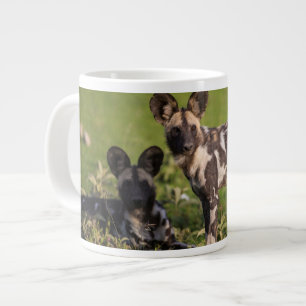Afrikanska vildhundar i Tanzania Jumbo Mugg