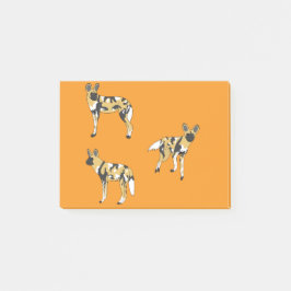 Afrikanska vildhundar post-it block