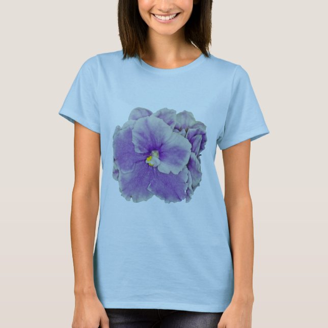 Afrikanska violetta lilor tee shirt (Framsida)