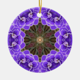 Afrikanska violetta Ornamant Julgransprydnad Keramik