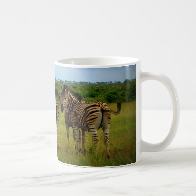 Afrikanska Zebröder i naturförhållanden Kaffemugg (Höger)