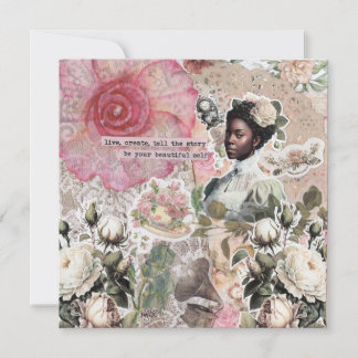 Afrikanskt amerikanskt Viktoriskt kort för flata h