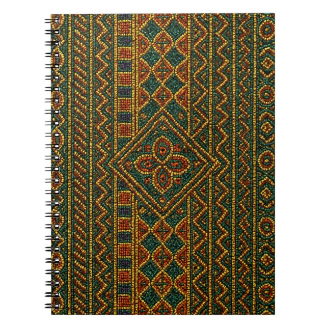 Afrikanskt anteckningsblock Pärlad Kente (Framsidan)