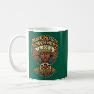 Afrikanskt arv Svart historia är min historia Kaffemugg