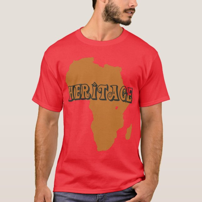 afrikanskt arv vid designmueller t-shirt (Framsida)