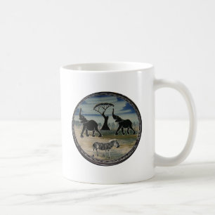 Afrikanskt elektroplåt kaffemugg