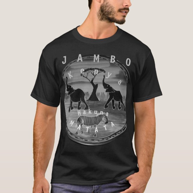 Afrikanskt elektroplåt t shirt (Framsida)