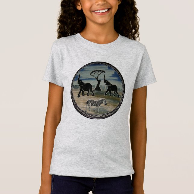 Afrikanskt elektroplåt t shirt (Framsida)