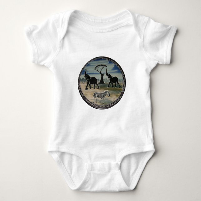 Afrikanskt elektroplåt t shirt (Framsida)