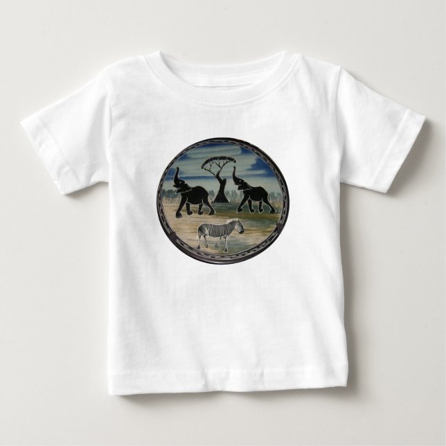 Afrikanskt elektroplåt tee shirt (Framsida)